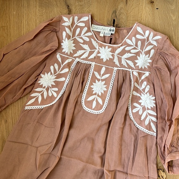 CAROLINA K Embroidered Pink Dress - Picture 1 of 12
